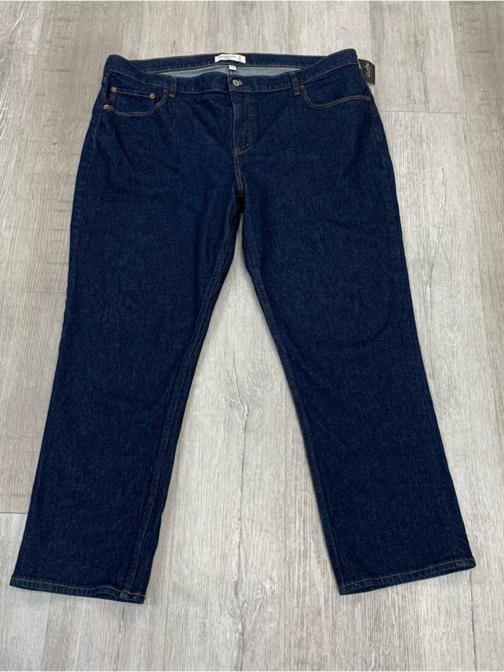 Abercrombie & Fitch Women’s Mid rise Dark Indigo Straight Jeans